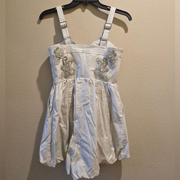 NWT Free People Janelle Bubble Romper Sz 8 - Picture 9 of 12